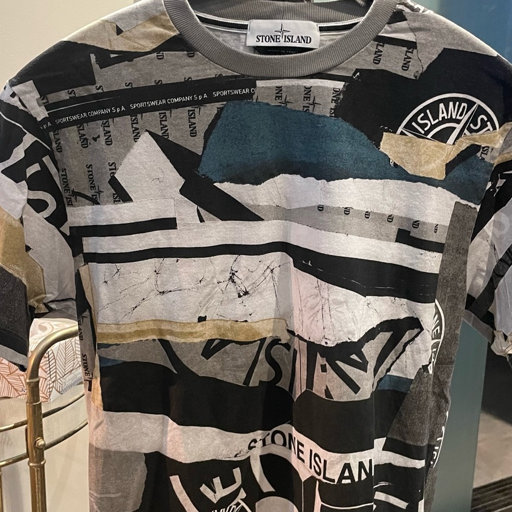 Stone Island Men's Graphic Crewneck T-Shirt - Multicolor